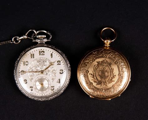 vintage toy child's fake pocket watch with chain & whistle